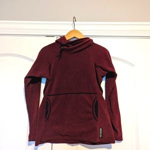 Melanzana Micro Grid Hoodie Red XS